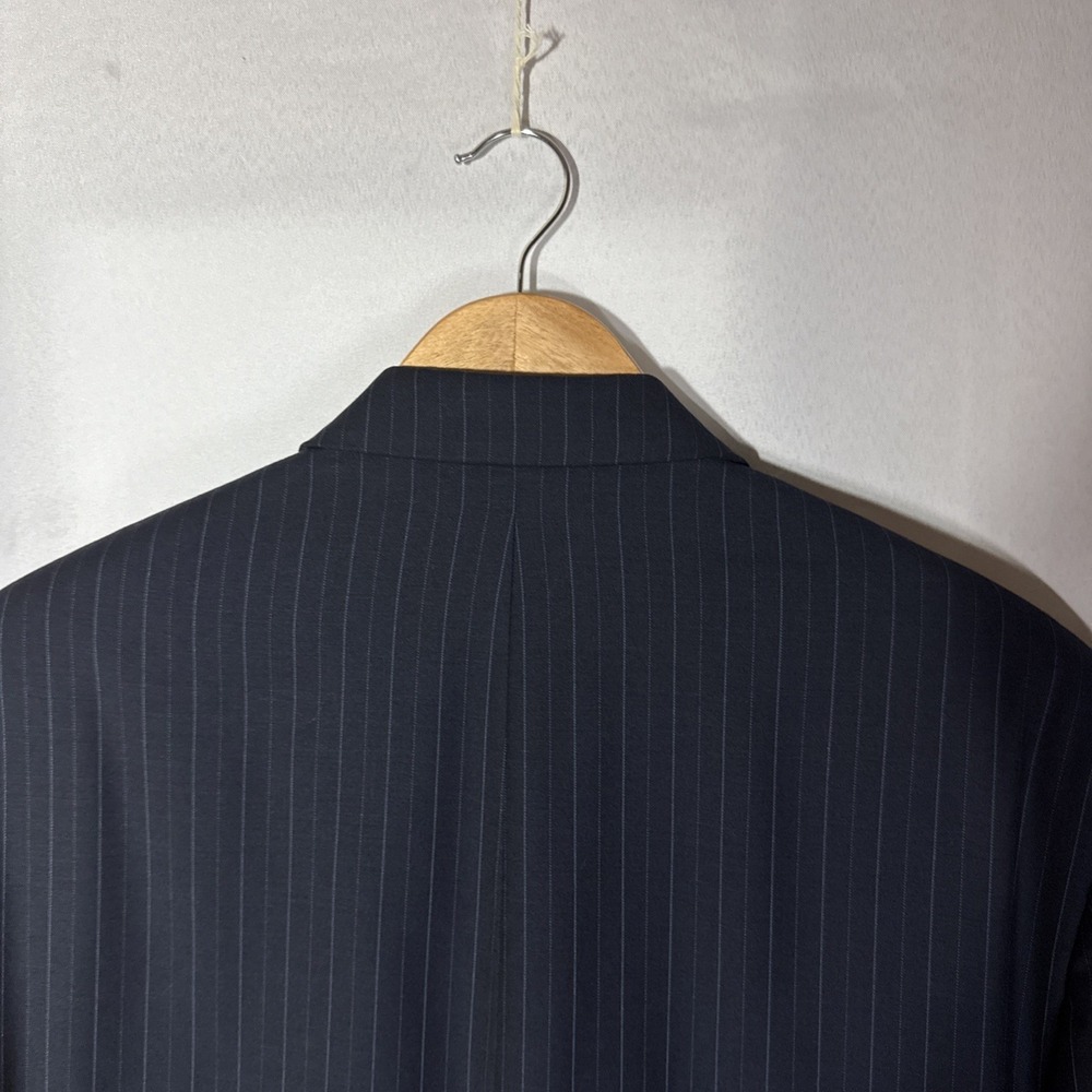 Michael Kors 42 Blue wool Soft Shoulder Mens Blazer Suit Jacket Sport Coat - Picture 14 of 16